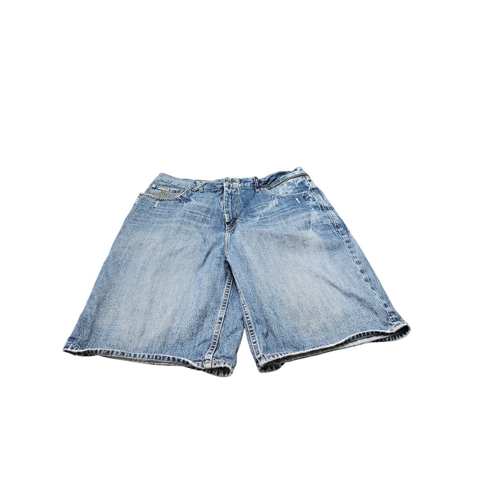 LRG Denim Shorts Mens 38 Blue Baggy Y2K Skater Hip Hop 40 Waist